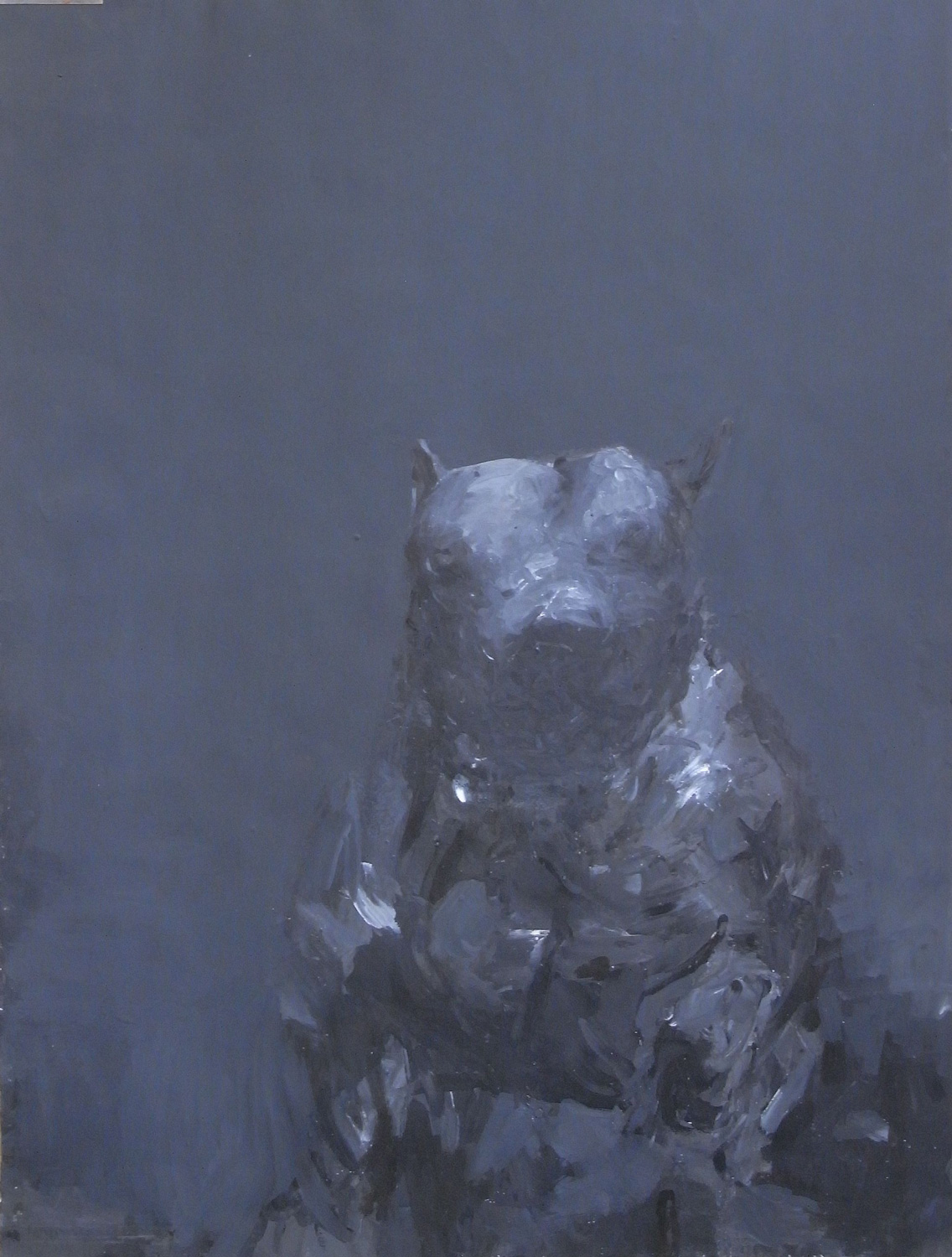 Hund . 2001 . Acryl und Tusche auf Bütten . 79 x 59 cm