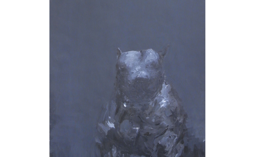 Hund . 2001 . Acryl und Tusche auf Bütten . 79 x 59 cm
